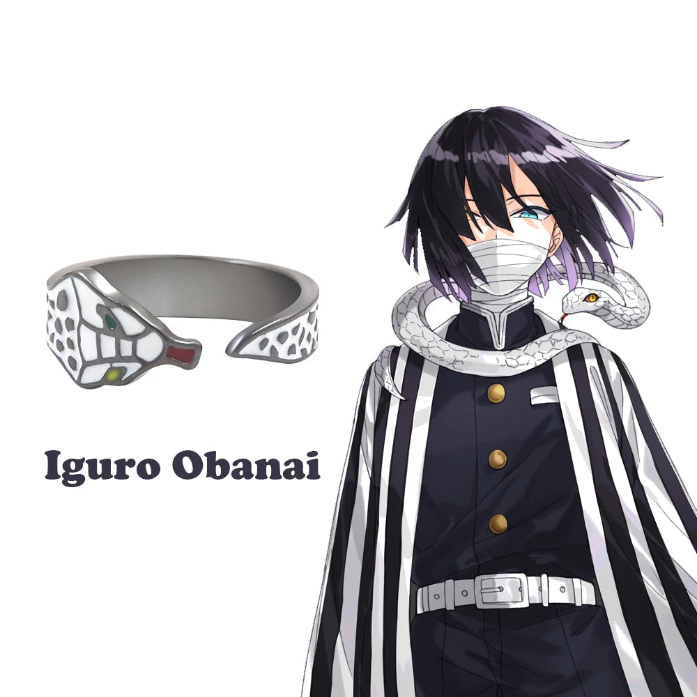 Demon Slayer Character Rings – Anime Adjustable Jewelry