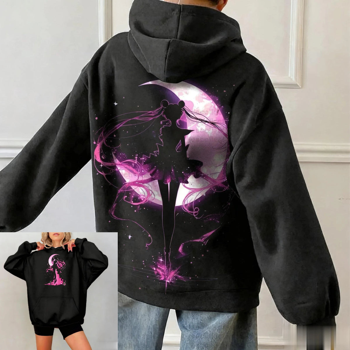 Sailor Moon Oversized Hoodie – Kawaii Anime Pullover