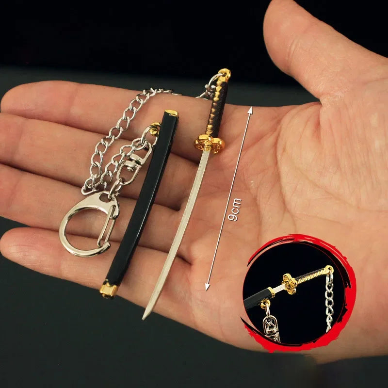 Demon Slayer Mini Katana Keychain 9cm – Tanjiro & Inosuke