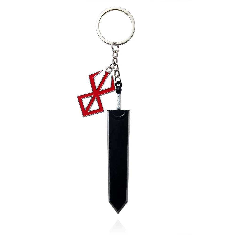 Guts Brand Keychain – Berserk Anime Pendant