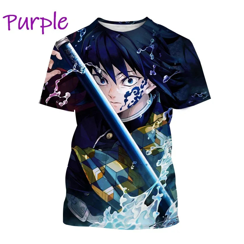 Tanjiro Kamado 3D T-Shirt – Demon Slayer Anime Tee