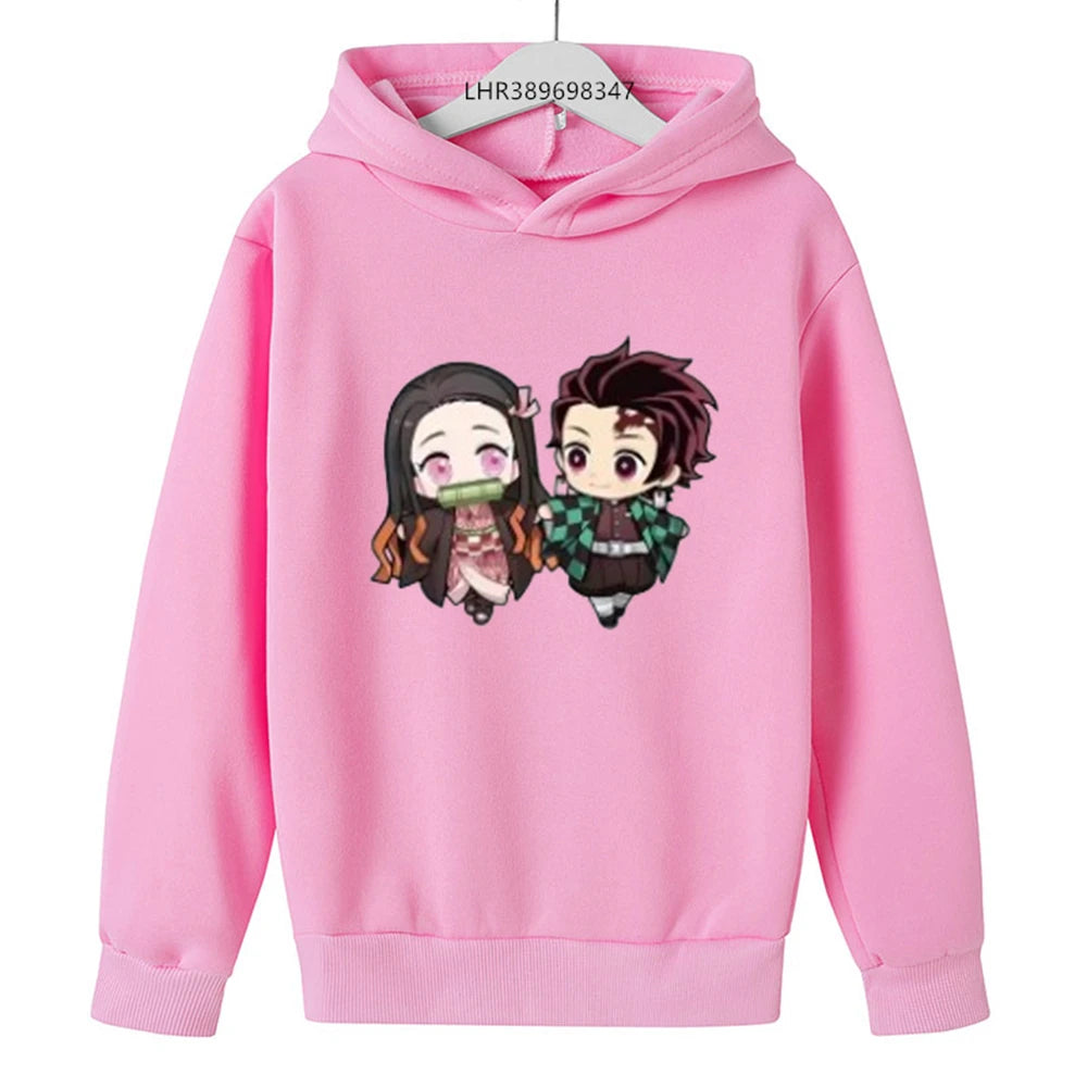 Demon Slayer Kids Hoodie – Anime Print Coat