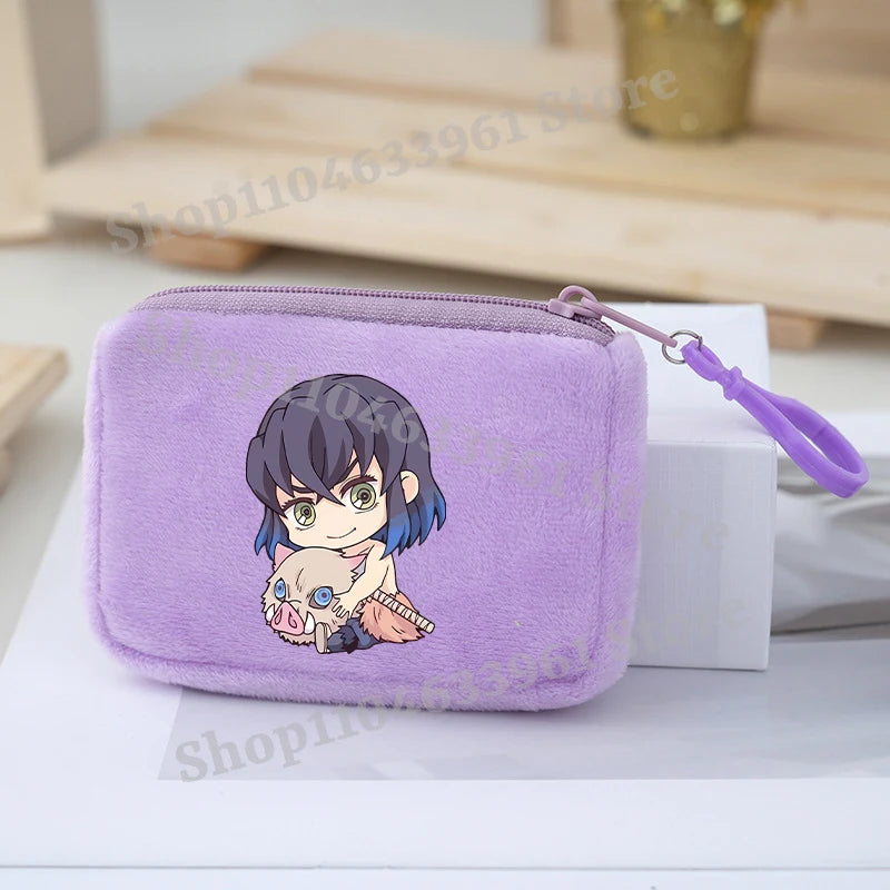 Demon Slayer Coin Purse – Anime Plush Mini Wallet