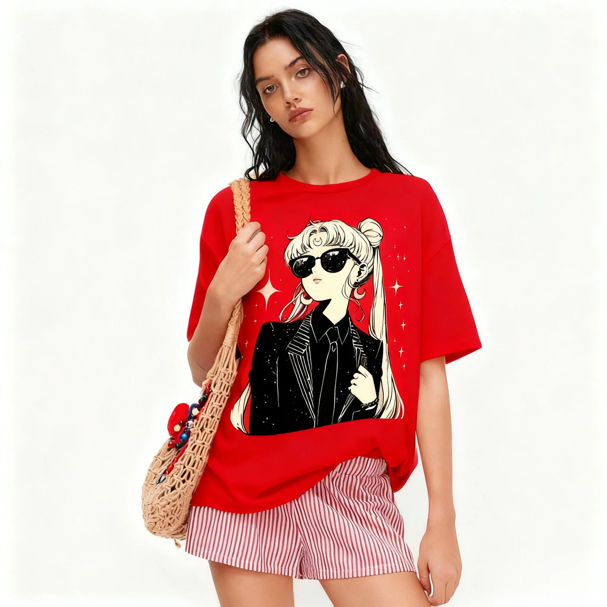 Sailor Moon Vintage T-Shirt – Oversized Anime Tee