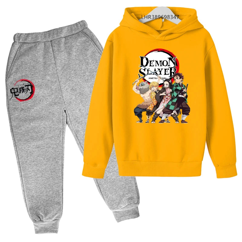 Anime Ninja Kids Hoodie & Pants Set