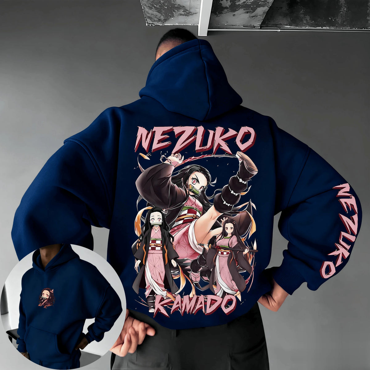 Nezuko Kamado Hoodie – Demon Slayer Unisex Anime Sweatshirt