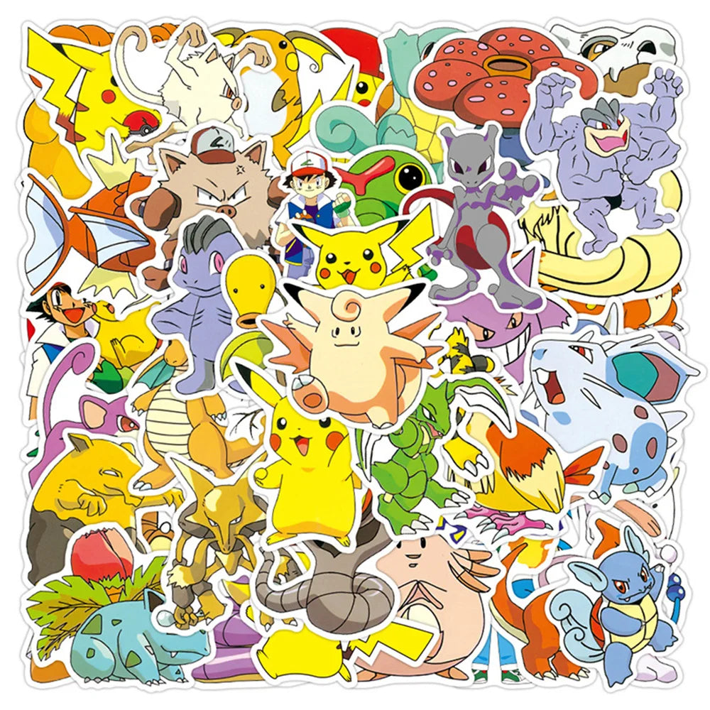 Pikachu Pokémon Decal Pack – Waterproof Stickers