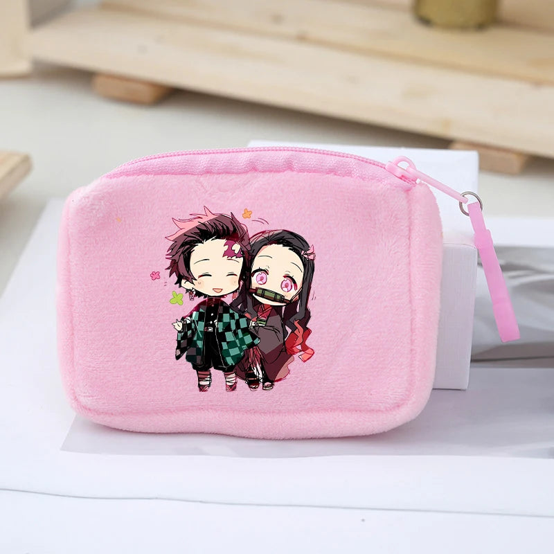 Demon Slayer Coin Purse – Anime Plush Mini Wallet