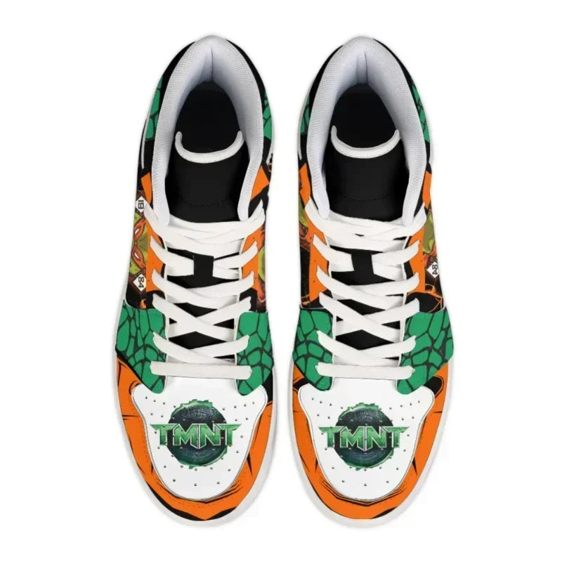 TMNT High-Top Sneakers – Ninja Turtles Anime Shoes