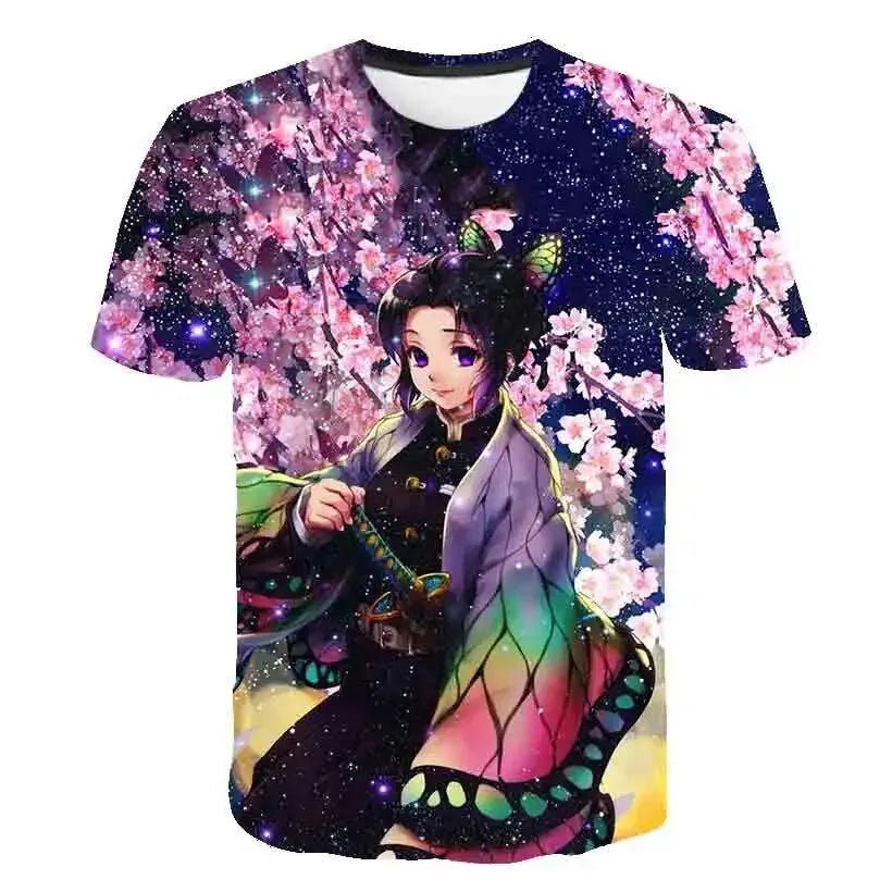 Shinobu Kocho Kids 3D T-Shirt – Demon Slayer Anime Tee