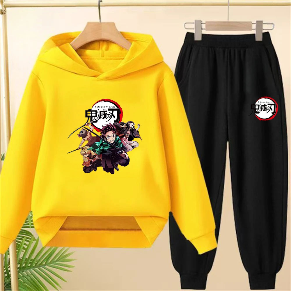 Demon Slayer Kids Hoodie & Pants Set