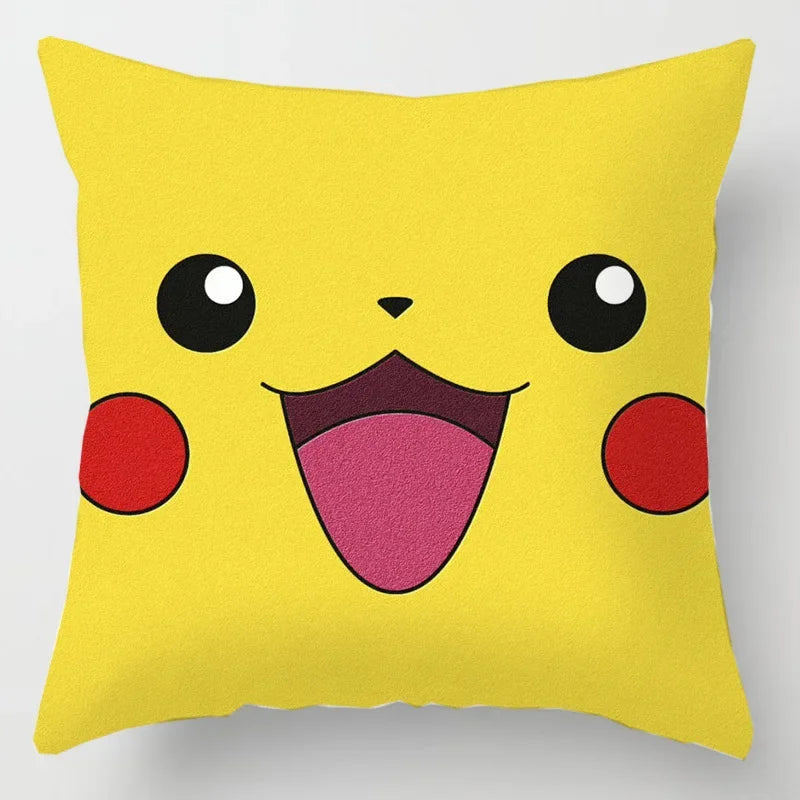 Pikachu Pillow Cover 45x45cm – Pokémon Cushion Case