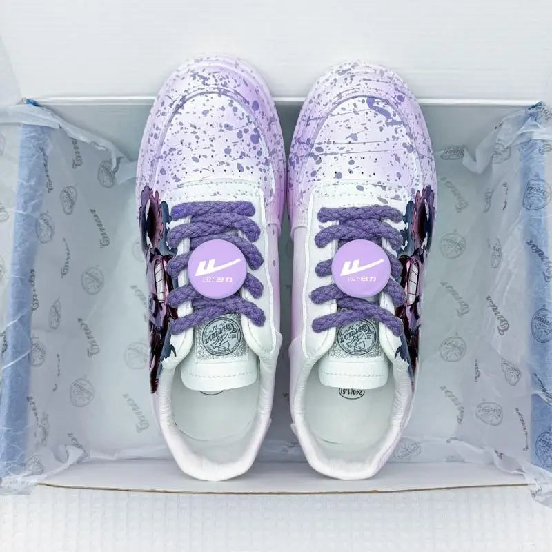 Gengar Low-Top Canvas Shoes – Pokémon Anime Sneakers