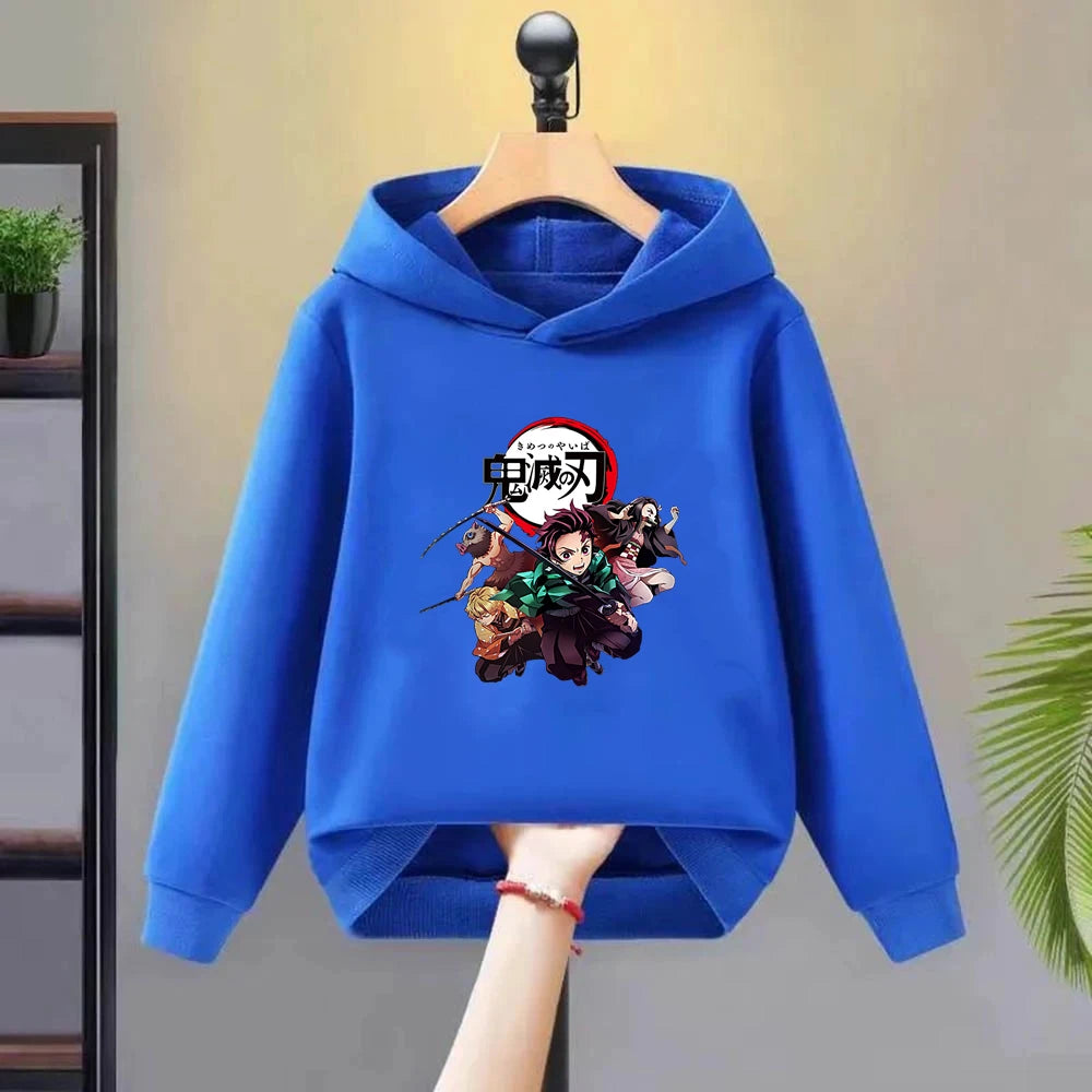 Demon Slayer Kids Hoodie – Anime Print Coat