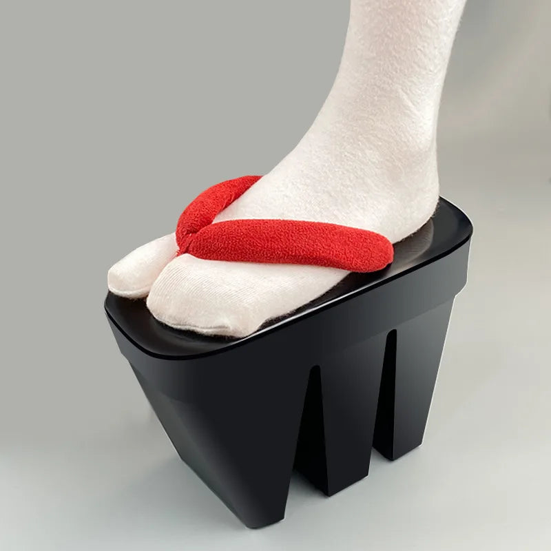 Oiran Three-Teeth Geta – Cosplay High Heel Sandals