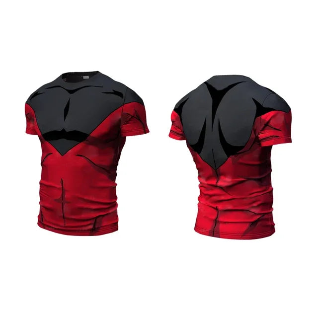 Anime Cosplay Print Gym T-Shirt
