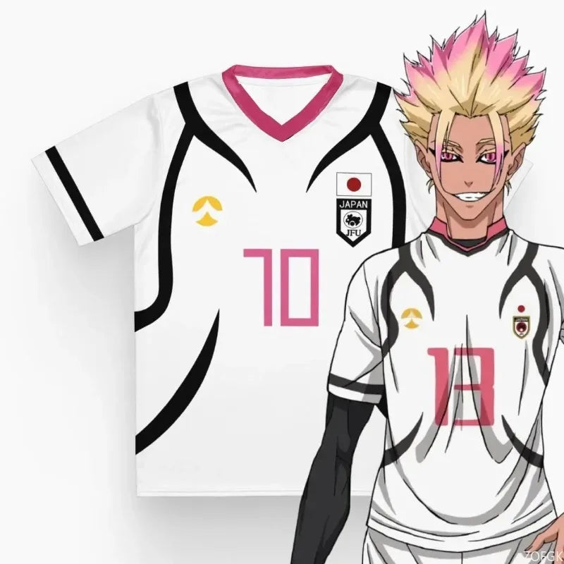 Shidou & Sae Football Shirt – Blue Lock Anime Jersey