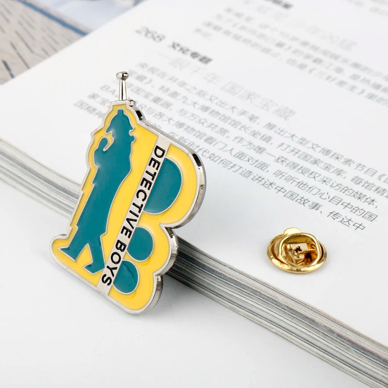 Detective Conan Enamel Pin – Anime Brooch Badge