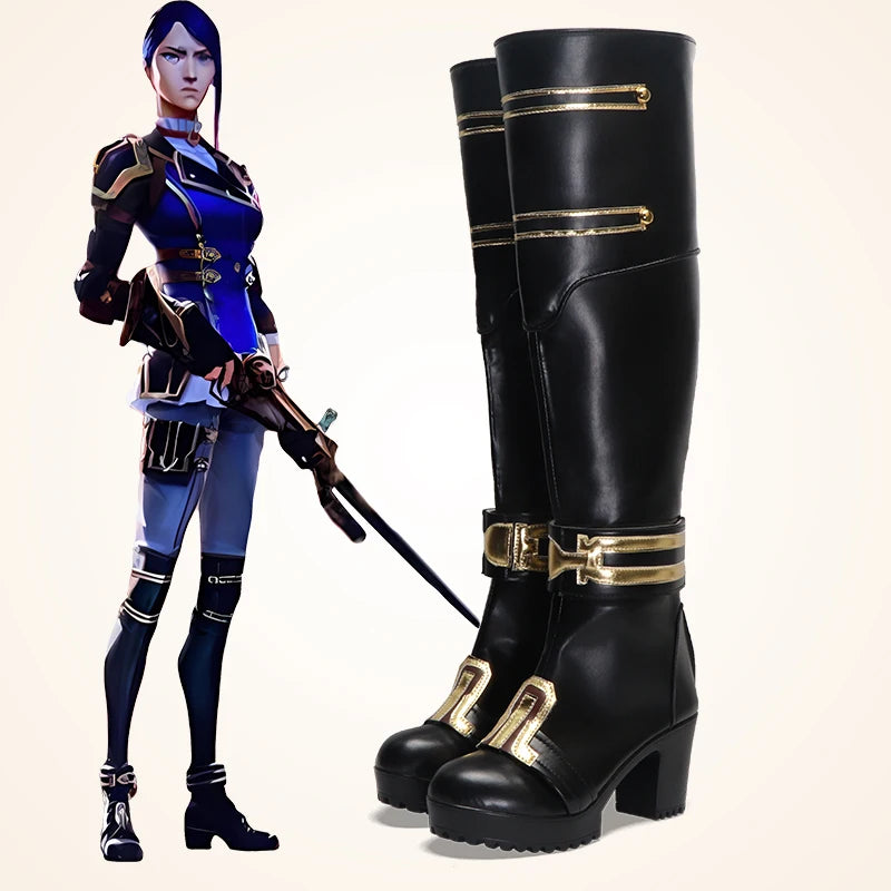 Caitlyn Cosplay Boots – Arcane Anime Shoes