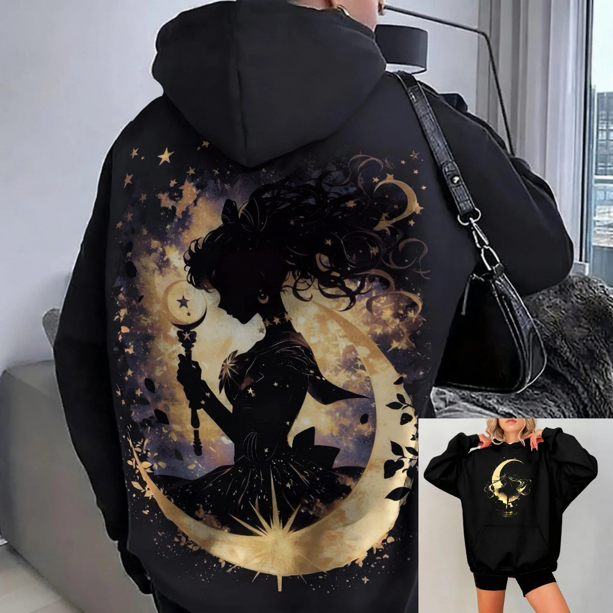 Sailor Moon Oversized Vintage Hoodie