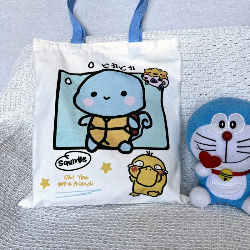 Sanrio Canvas Tote Bag – Kawaii Anime Shoulder Bag