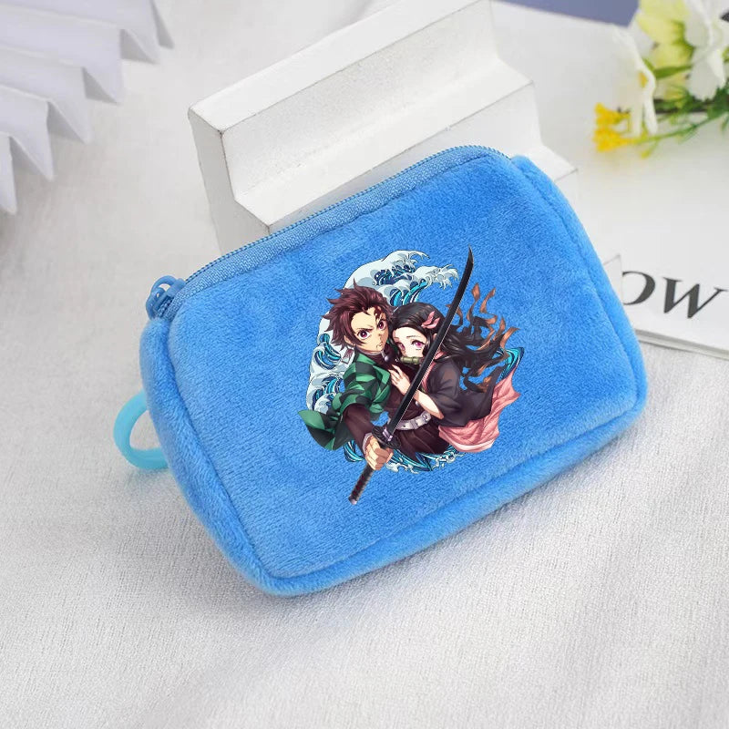 Demon Slayer Coin Purse – Anime Plush Mini Wallet