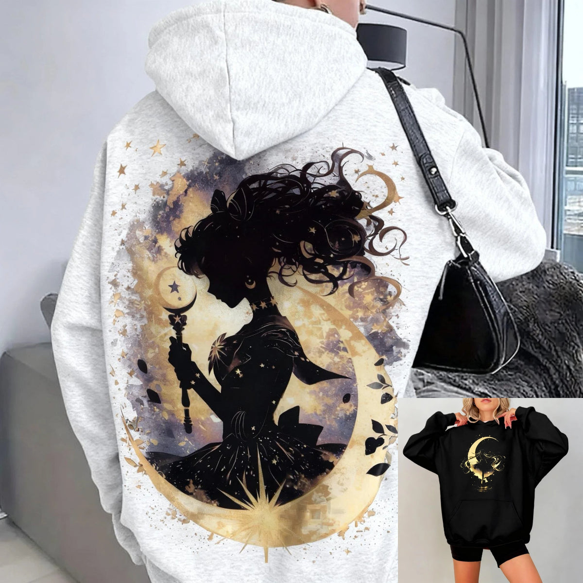 Sailor Moon Oversized Vintage Hoodie