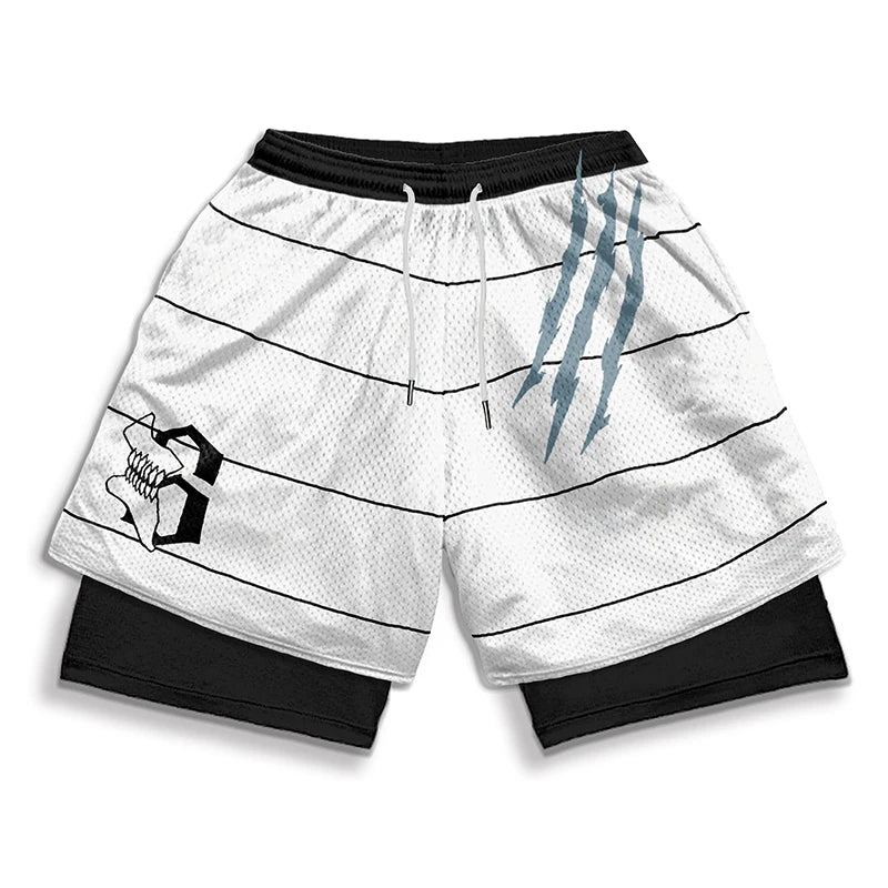 Anime 3D Print 2-in-1 Gym Shorts