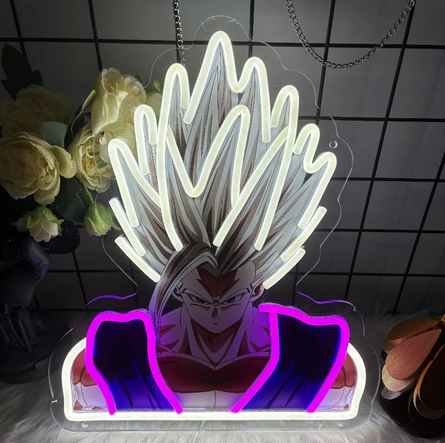 Pokémon & Dragon Ball Neon LED Light – Anime Wall Art