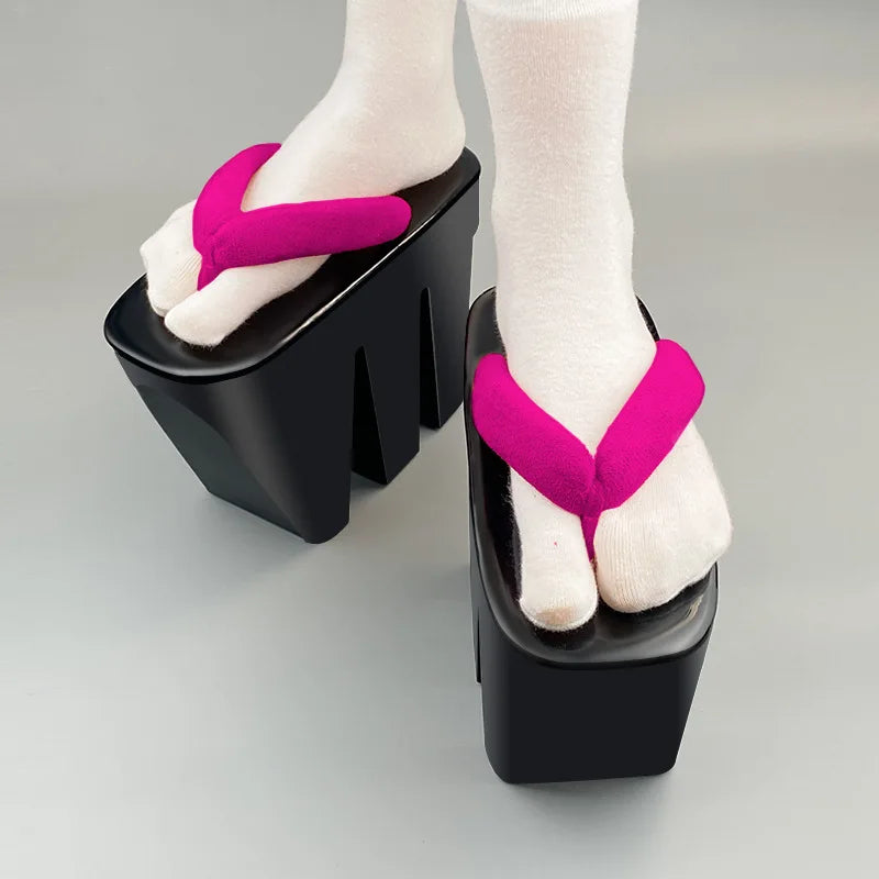 Japanese Geta Wooden Sandals 14cm – Cosplay Clogs