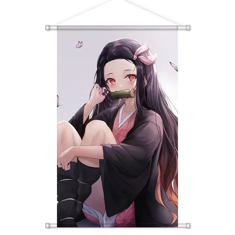 Demon Slayer Wall Art Canvas – Tanjiro & Nezuko Poster
