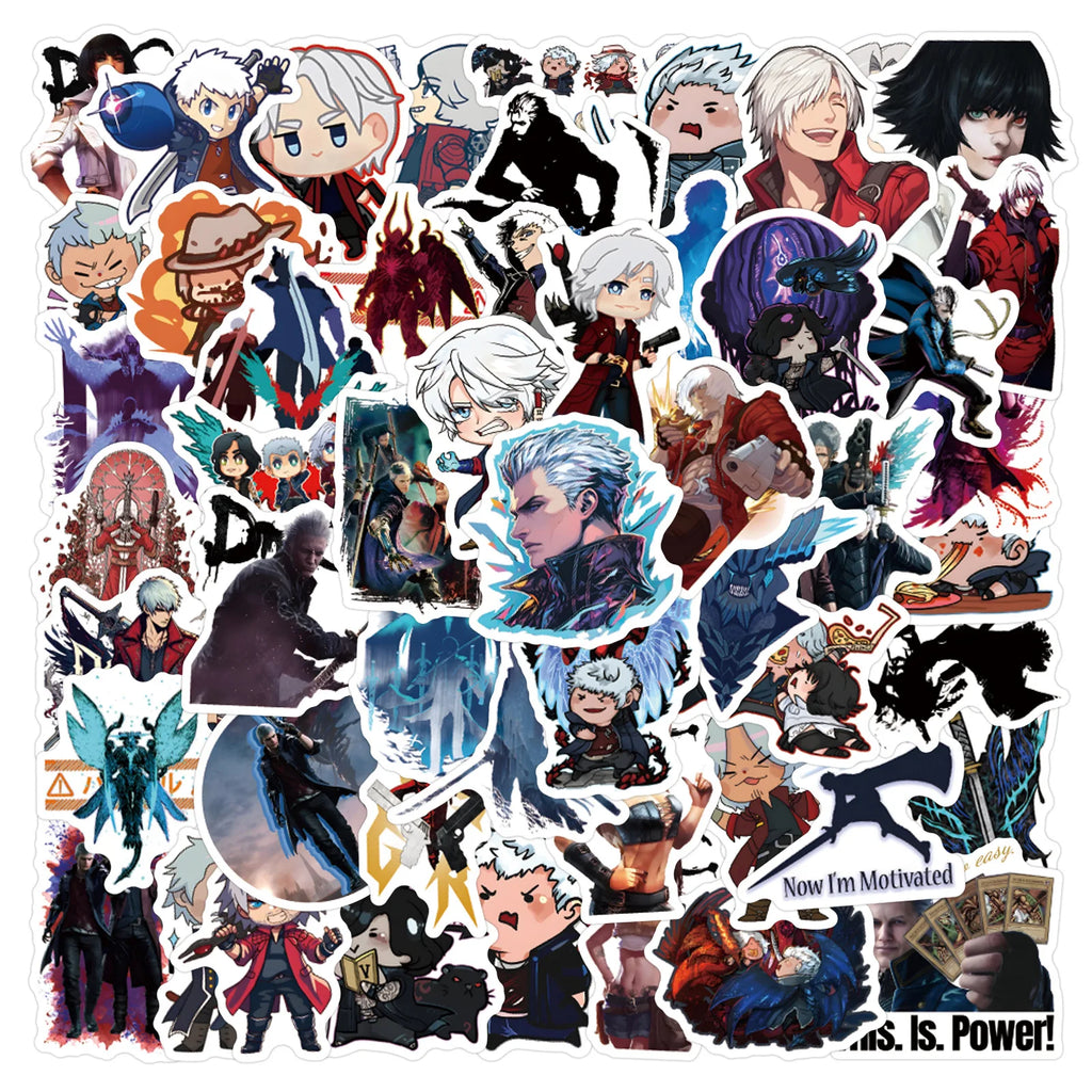 Devil May Cry Sticker Pack – 60pcs Waterproof Decals