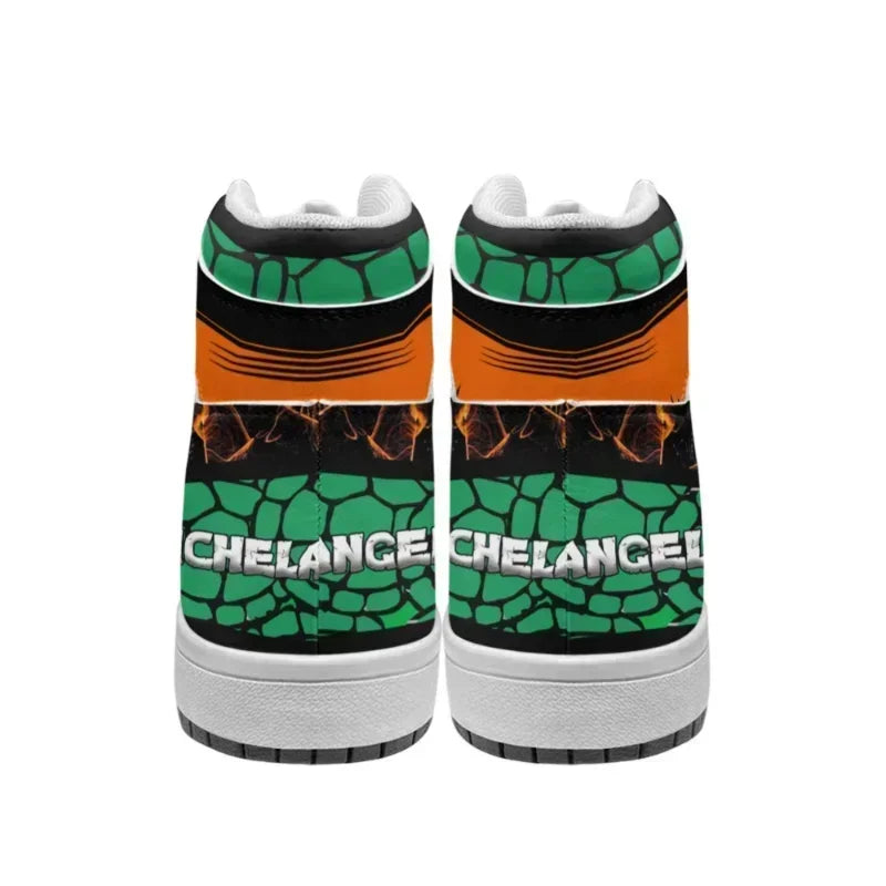 TMNT High-Top Sneakers – Ninja Turtles Anime Shoes