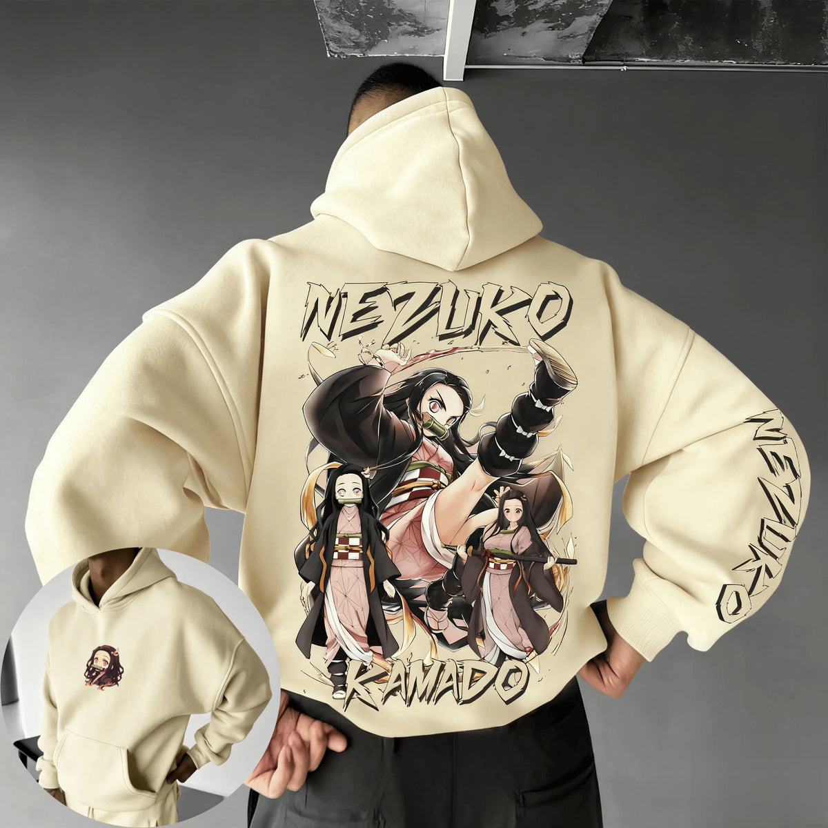Nezuko Kamado Hoodie – Demon Slayer Unisex Anime Sweatshirt
