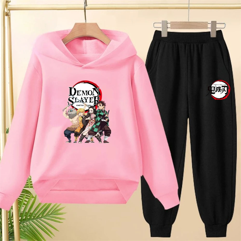 Demon Slayer Kids Hoodie & Pants Set