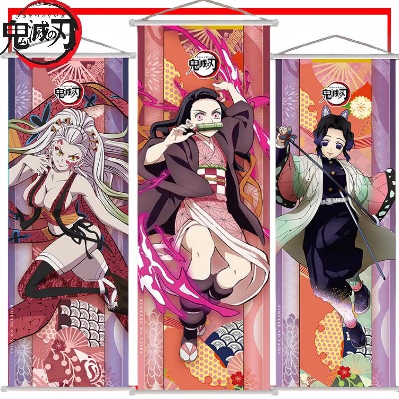 Nezuko Scroll Poster – Demon Slayer Anime Wall Art