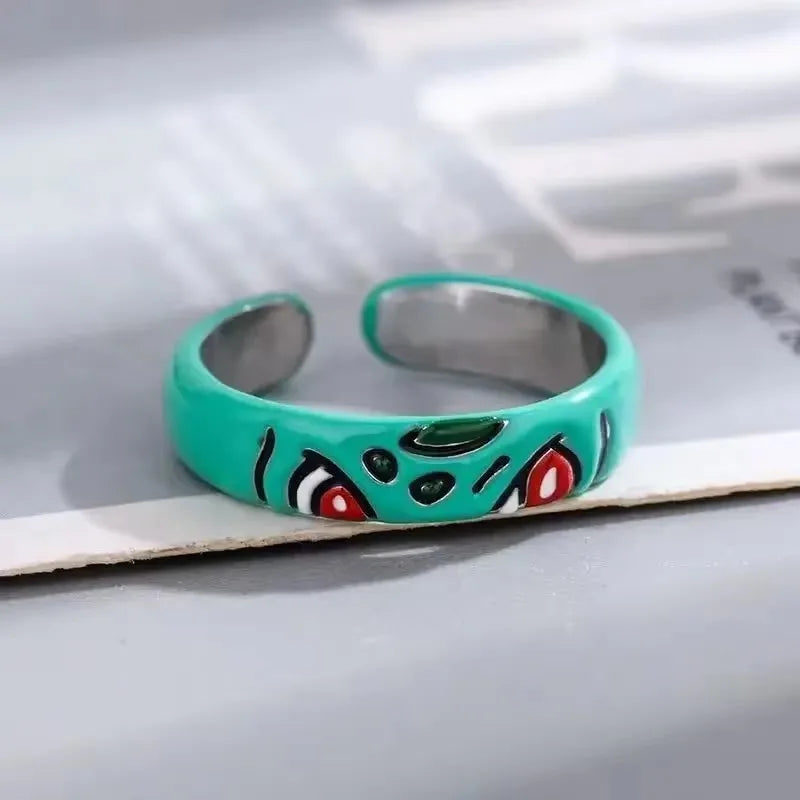 Dratini Adjustable Couple Ring – Pokémon S925 Silver