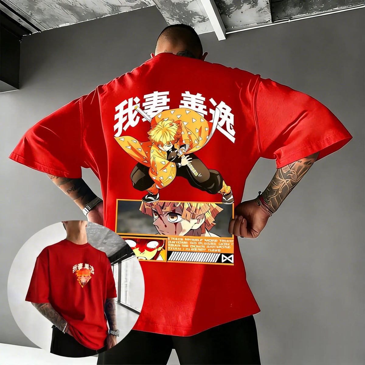 Demon Slayer Zenitsu Oversized Tee