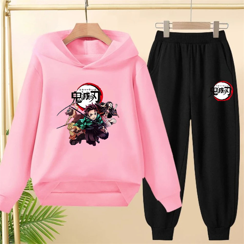 Demon Slayer Kids Hoodie & Pants Set