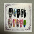 Demon Slayer Short Ladder Nail Art Nezuko Tanjiro Mitsuri Manicure Tokitou Nails Girl Decorate Jewelry Patch Birthday Gift