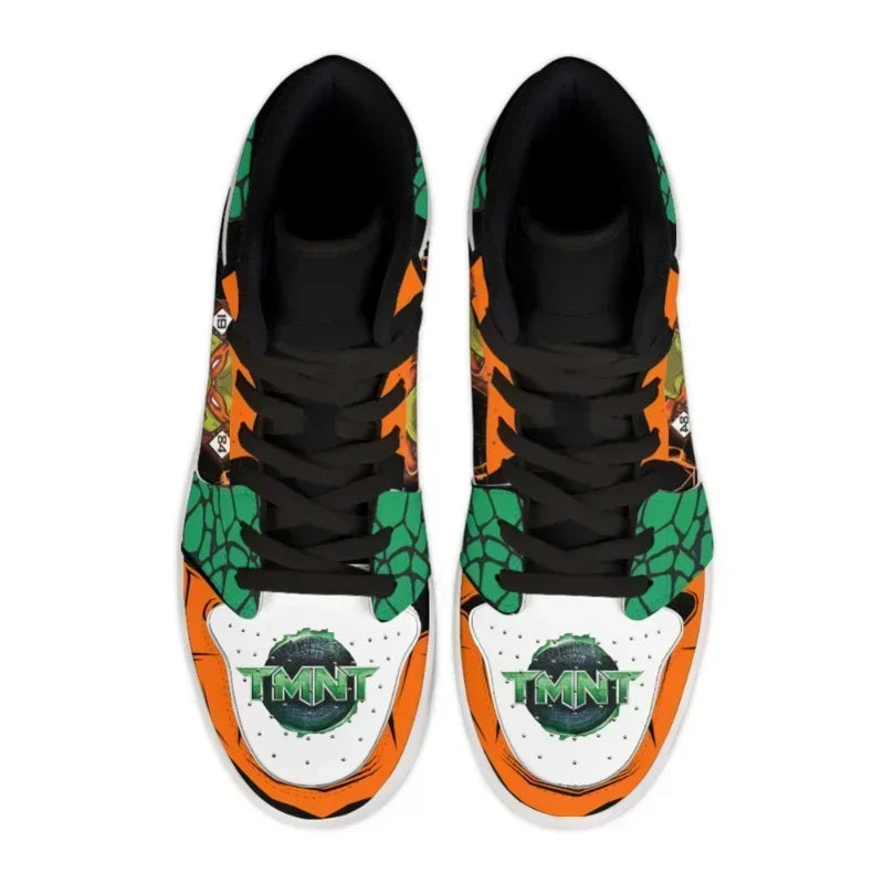 TMNT High-Top Sneakers – Ninja Turtles Anime Shoes