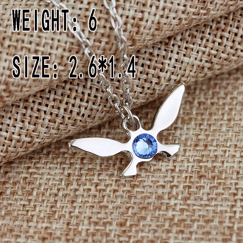 Silver Butterfly Crystal Necklace – Cosplay Jewelry