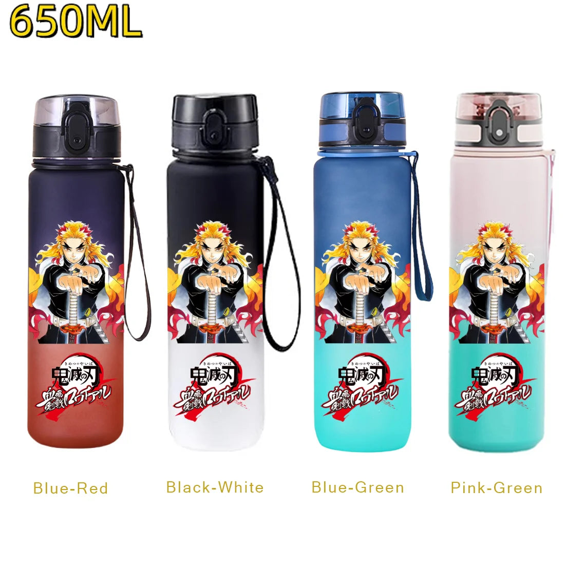 Demon Slayer Water Bottle 650ml – Tanjiro & Nezuko