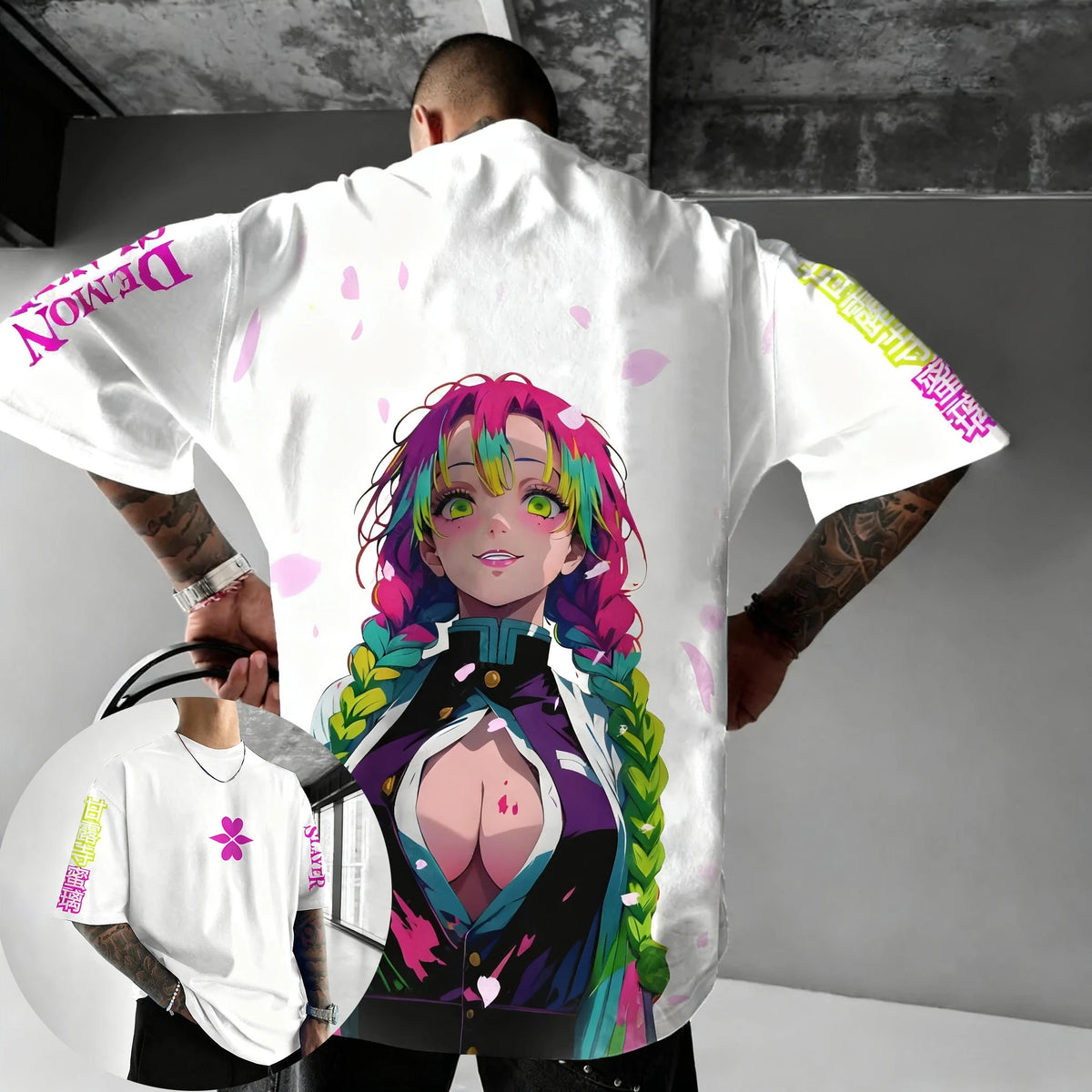 Demon Slayer Co-Branded T-Shirt – Harajuku Anime Tee