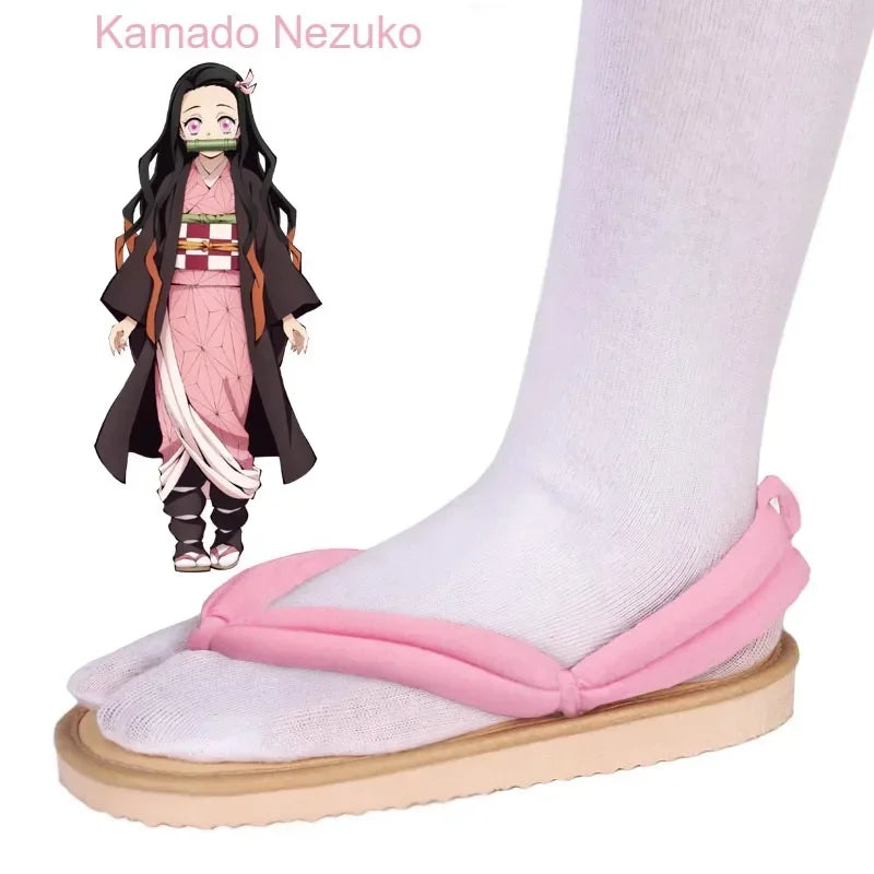 Demon Slayer Geta Clogs – Tanjiro & Nezuko Cosplay Sandals