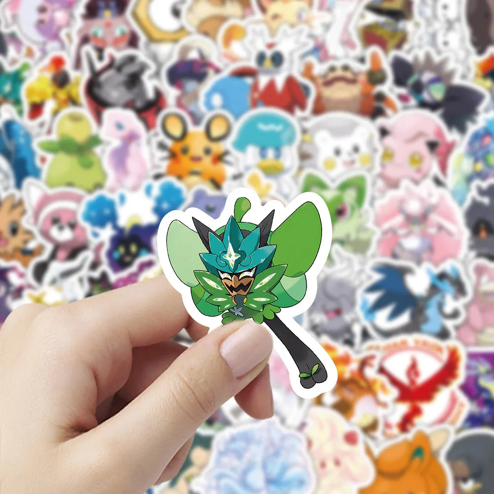 Kawaii Pokémon Sticker Pack – Waterproof Anime Decals