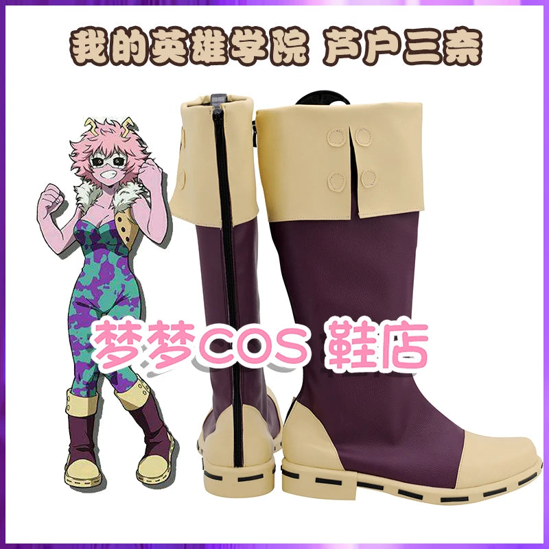 Ashido Mina Cosplay Boots – My Hero Academia Shoes