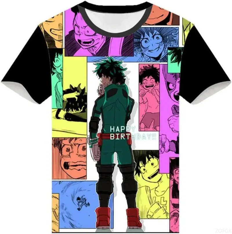 My Hero Academia T-Shirt – 3D Print Anime Tee