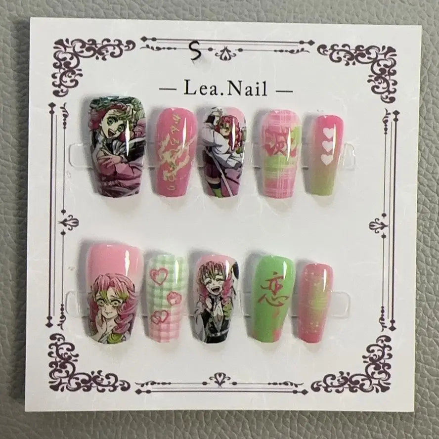 Demon Slayer Nail Art Stickers – Nezuko, Tanjiro & Mitsuri