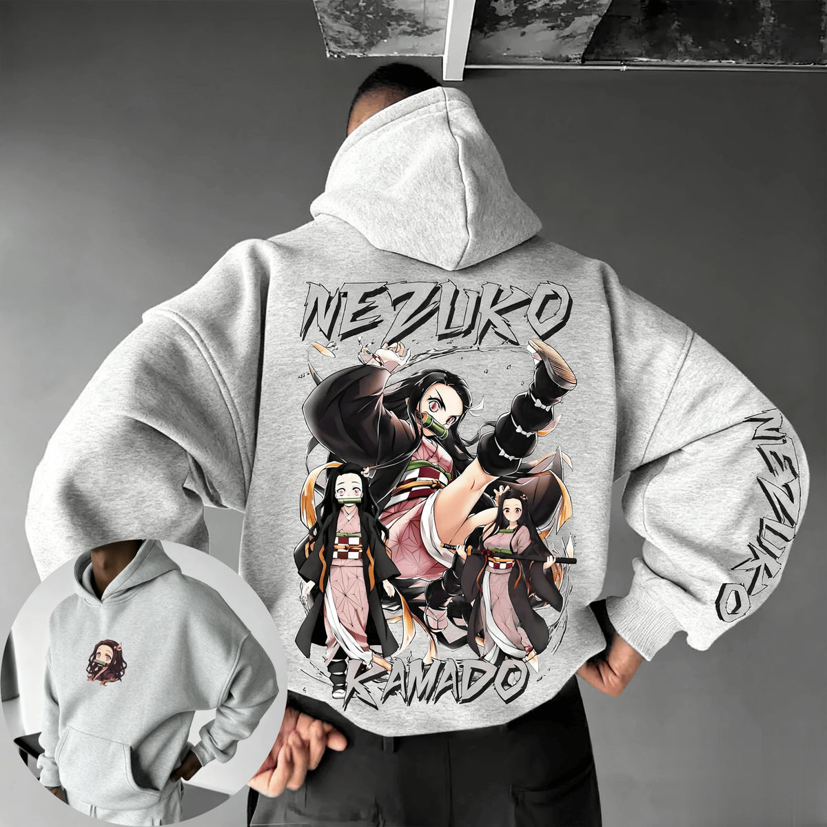 Nezuko Kamado Hoodie – Demon Slayer Unisex Anime Sweatshirt